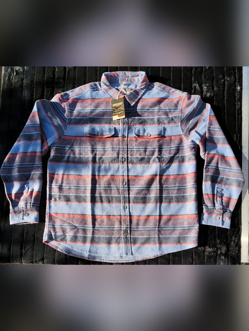 Royal Robbins Clouds Rest Hemp Long-Sleeve Shirt - Men's XXL 444 Sea Pacific Stp - Picture 3 of 11